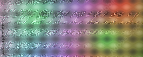 Abstract Digital Fractal Glass Texture Featuring Vibrant Wavy Rainbow Patterns