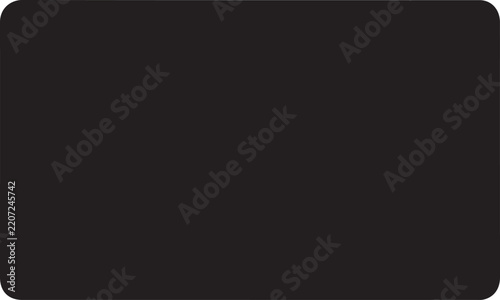 Foto Black bank card silhouette flat vector illustration