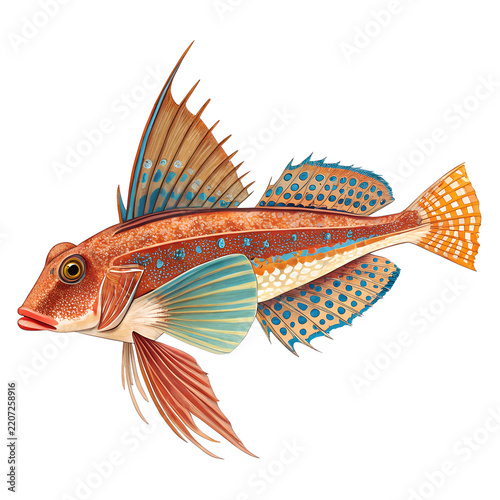 vector illustration of a fish