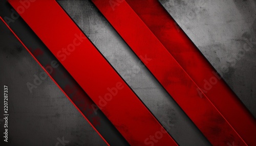 dark red and grey grunge stripes abstract banner design geometric tech background with old wall texture
