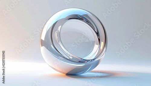 3d abstract sphere, clean modern composition for commercial stock photography