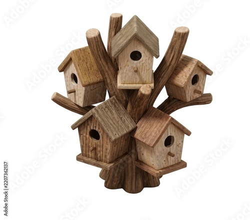 wooden bird house