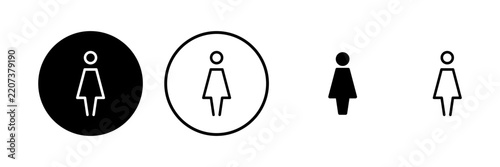 Female icon vector illustration. woman sign and symbol