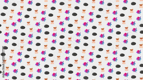 Colorful abstract shapes pattern