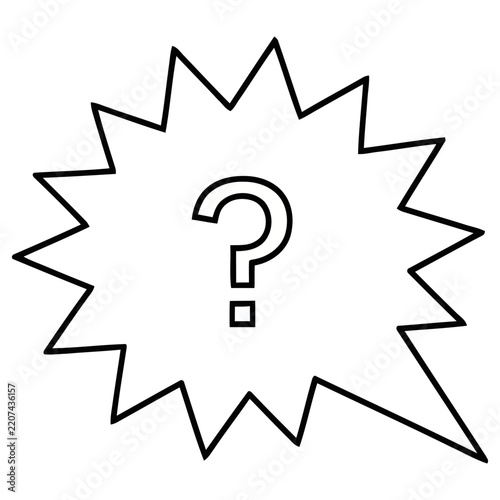 Question Mark in a Speech Bubble