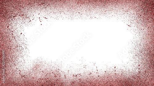 Red Grunge Border Frame Overlay with Isolated Center for Photo and Video Editing