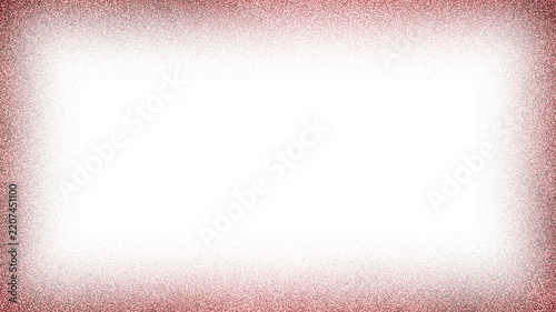Red Vignette Frame Border Overlay with Soft Grain Texture and Isolated Transparent Center