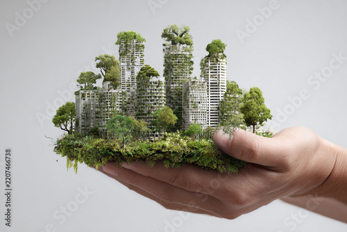 An eco-friendly and sustainable environment.