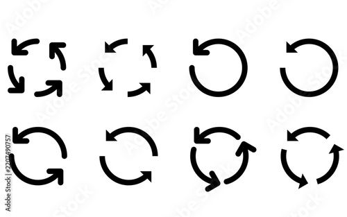 Obraz na płótnie Update, Upgrade, Loading, and Refresh Vector Icon Set for UI UX Web Design