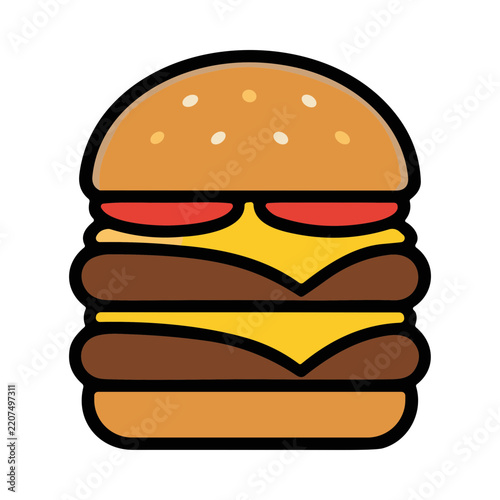 Delicious Cheeseburger with Fresh Ingredients Served on a Plate