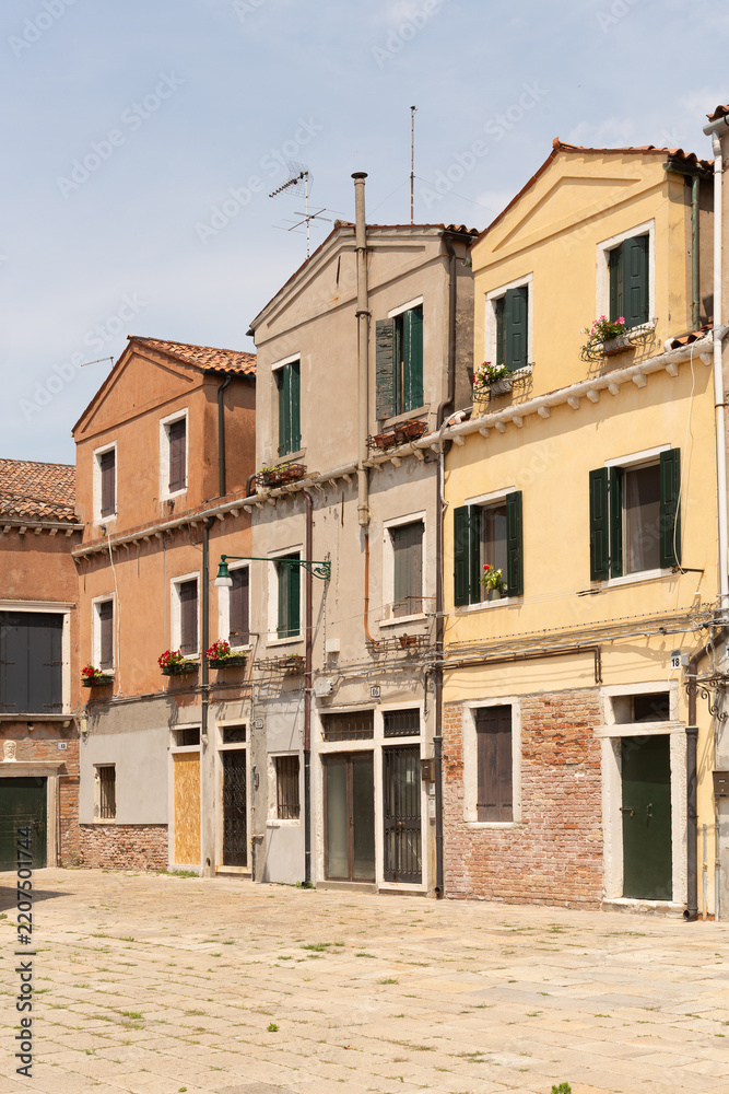Fototapeta premium Outdoor view of historic buildings on the island of Murano