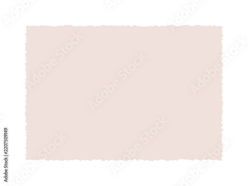 Blank white paper with torn edges on transparent background PNG