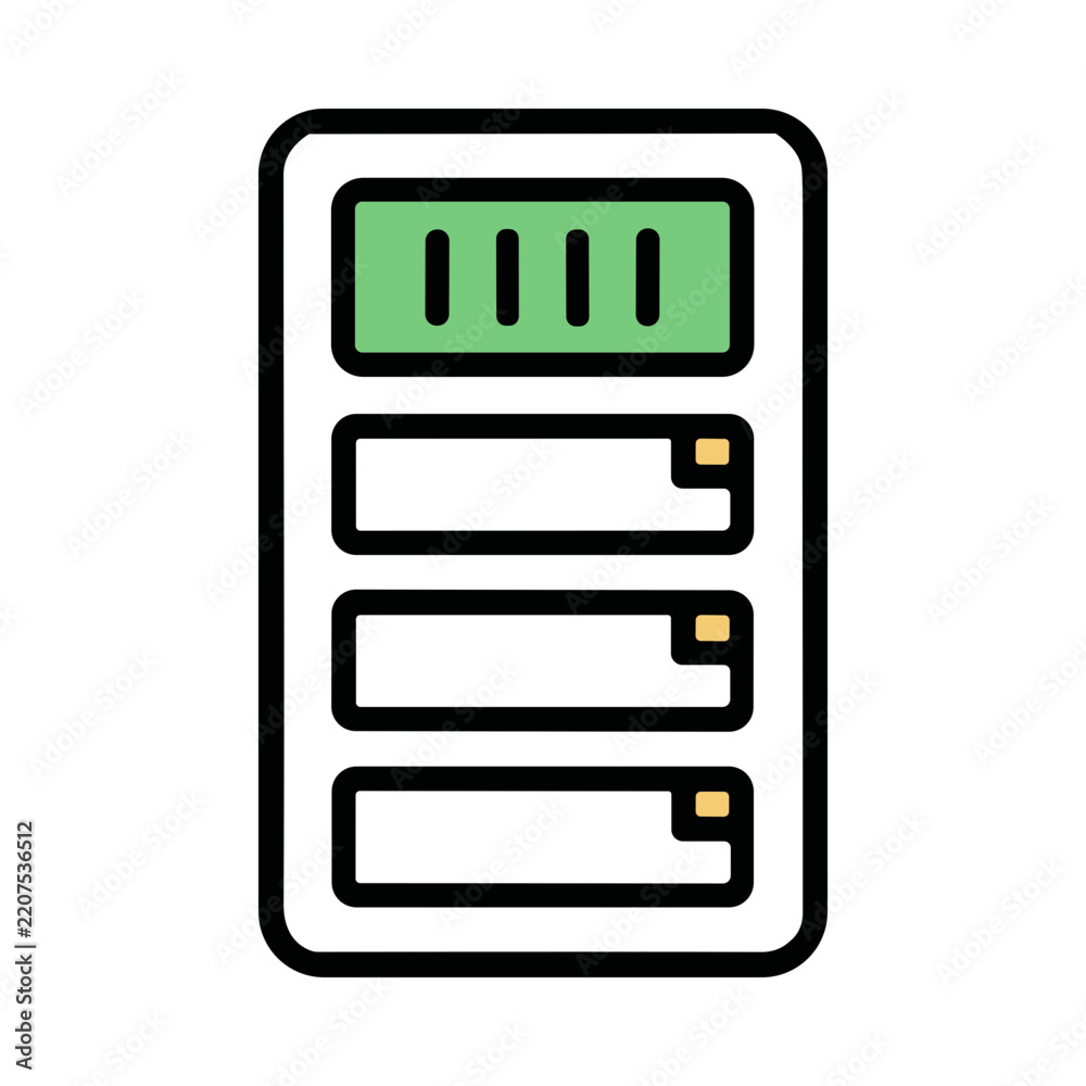 Fototapeta premium Advanced Data Storage Server Rack in a Modern Digital Environment