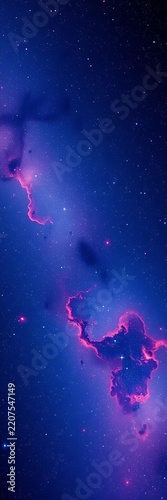 Cosmic canvas displaying twinkling stars and wispy nebulosity, Milky Way, starry night