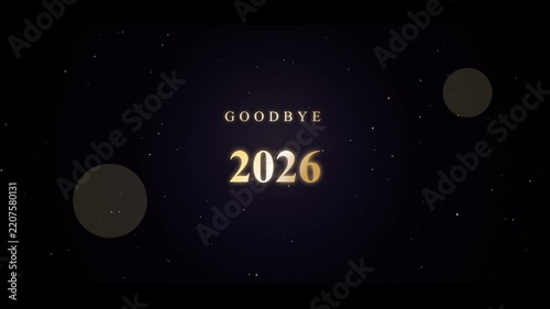 Goodbye 2026 Animated New Year Farewell Text