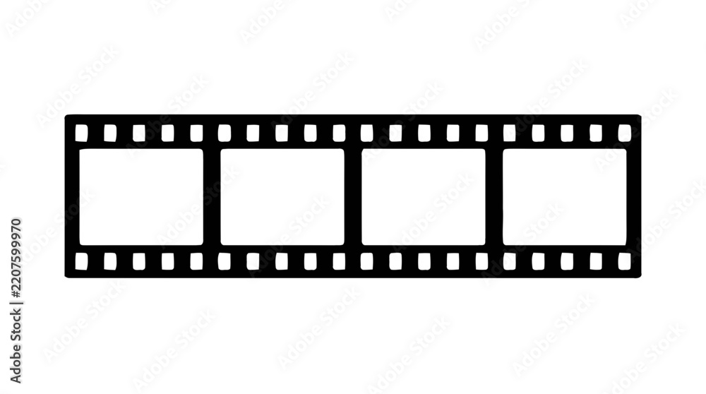 Fototapeta premium Vector illustration of film strip icon
