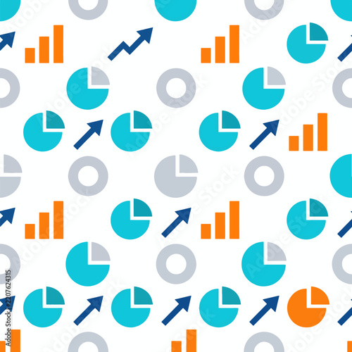 Corporate Pattern Background Featuring Seamless Business And Growth Symbols For Professional Design