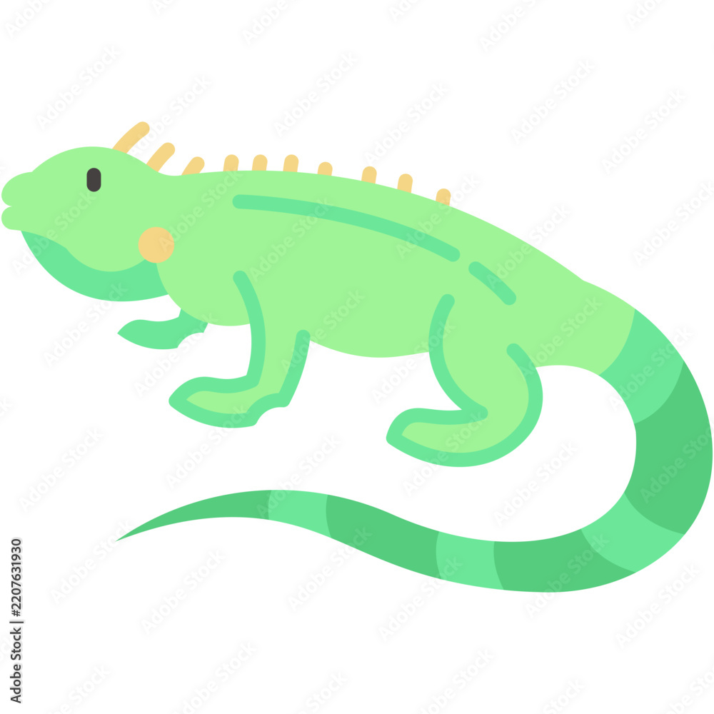 Obraz premium Iguana icon vector illustration
