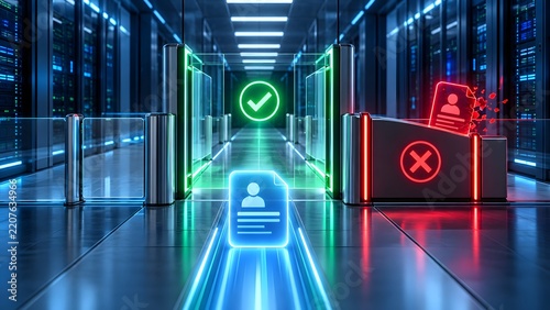 Digital identity verification and secure access control in a data center