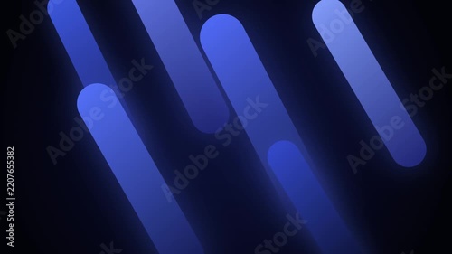 Blue glowing abstract light beams on dark background