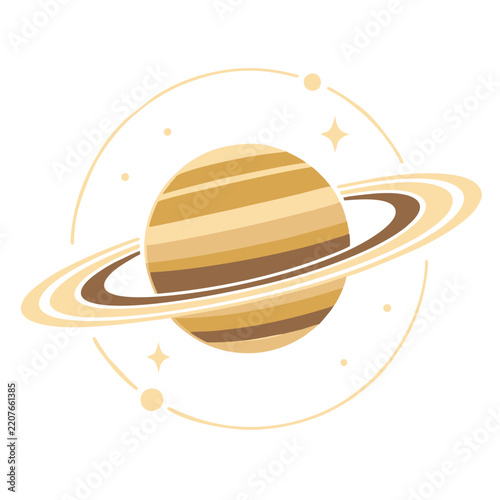 saturn planet minimalist space exploration 