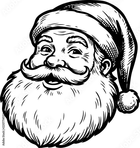 Santa Face vector illustration