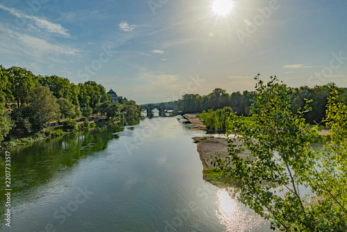 Tours city in centre of France and loire river