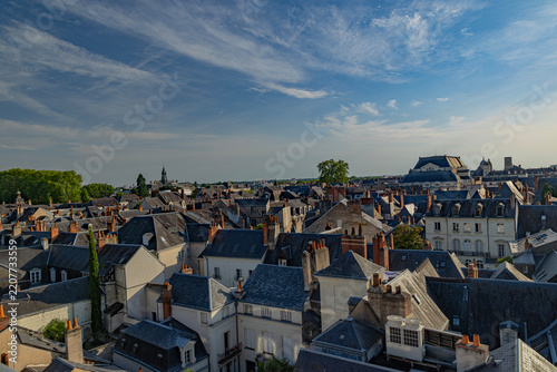 Tours city in centre of France and loire river