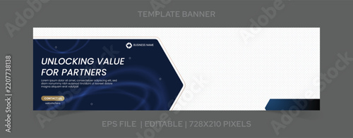 Modern Corporate Banner Template for Empowering Industry Leaders and Business Promotion