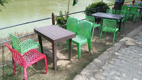 Ghaziabad , india - Water lake , A picture of seating area near boating lake in city forest ghaziabad 27 september 2026