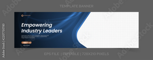 Modern Corporate Banner Template for Empowering Industry Leaders and Business Promotion