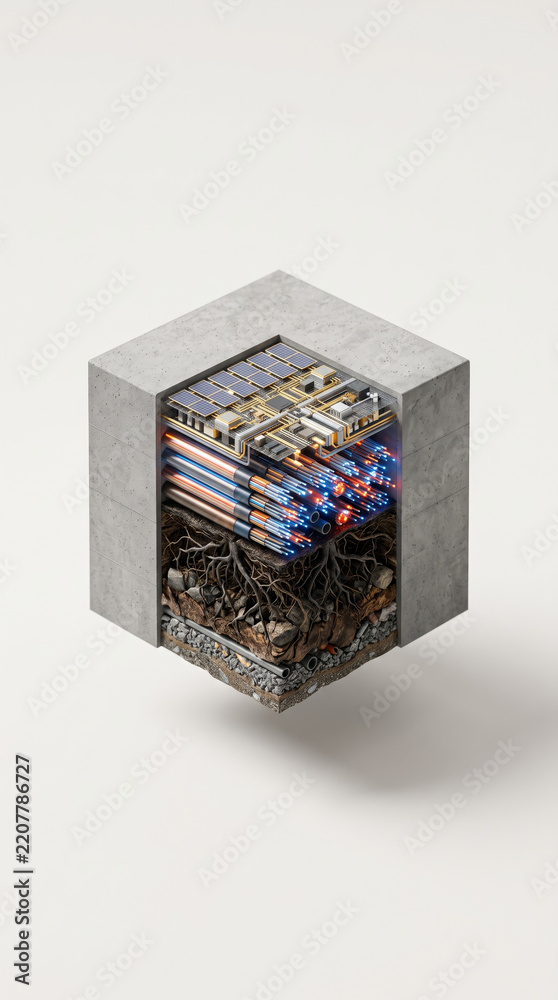Fototapeta premium Miniature Block Cube Filled With Colorful Books Isolated White