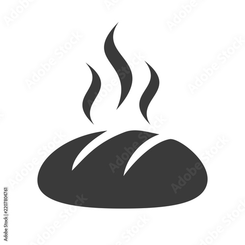 Naklejka Hot Fresh Bread Bakery Vector Icon