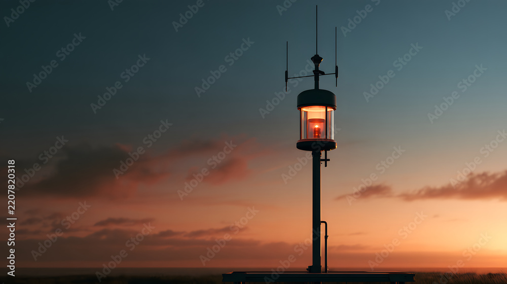 Obraz premium Precision Weather Station Sensor Concept