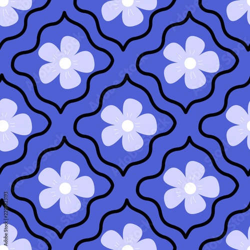seamless pattern with flowers