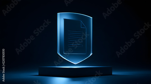 Data Privacy Shield Document Concept