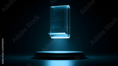 Suspended Digital Receipt Concept