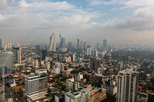 City of Colombo with business and office buildings.