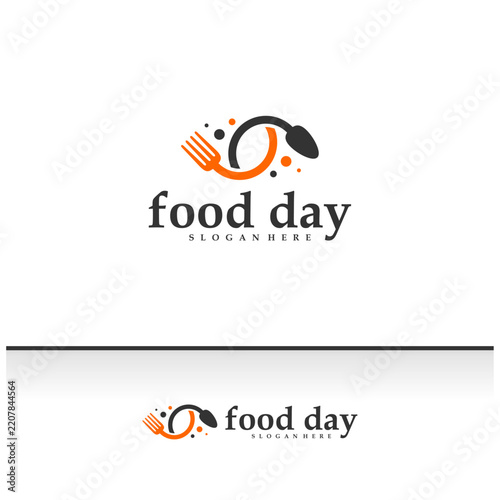 Food logo vector template. Creative Spoon and fork logo design concepts