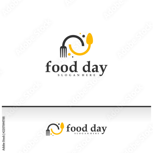 Food logo vector template. Creative Spoon and fork logo design concepts