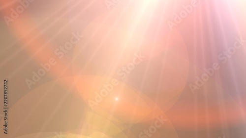 A vibrant, warm-toned image capturing bright sunlight with lens flare and light rays during sunset or sunrise