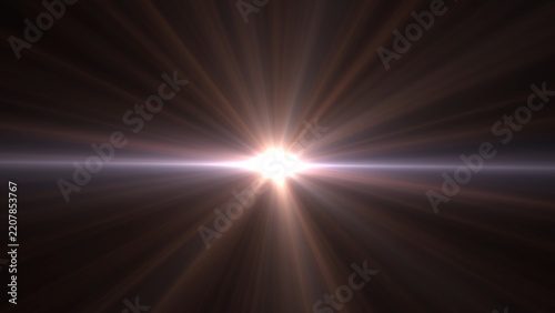 A vivid light burst radiates from the center in a dark space background creating a dramatic and energetic visual with bright flare effects and a luminous glow.