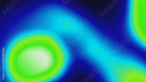Smooth gradient blends blue, green, and yellow hues. Soft edges create a calming
