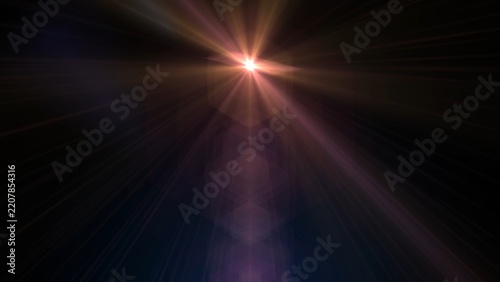 Bright light bursts from center, radiating golden rays
