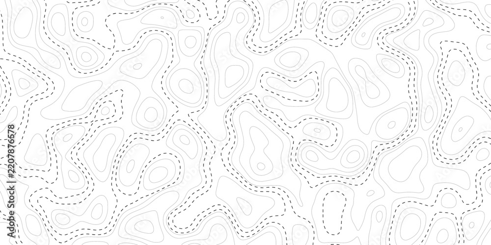 Obraz premium Topographic map background. Grid map. Pattern of contour lines. Abstract vector illustration. Topographic map pattern background vector.