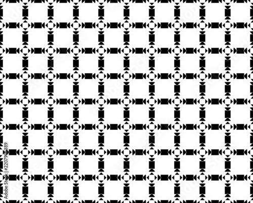 set of black and white geometric patterns