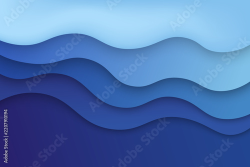 modern abstract background with gradient  blue color wavy shapes , for poster. banner, web design, header, cover, billboard, brochure, social media, landing page