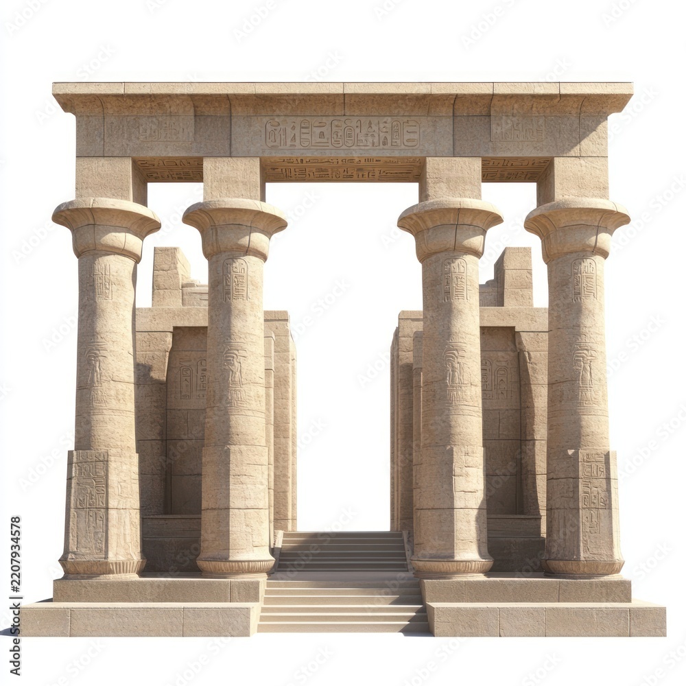 Obraz premium Karnak Temple architecture columns temple.