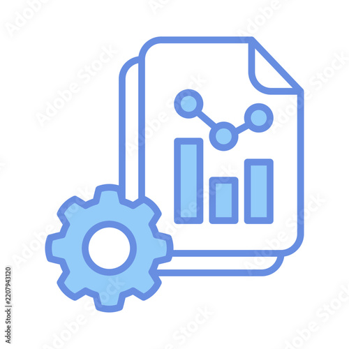 Accountability Blue Filled Style Icon