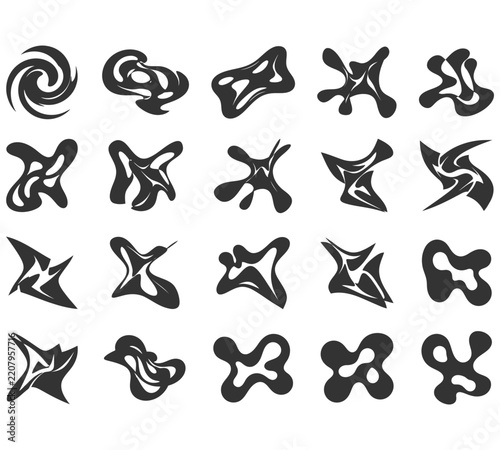 Abstract Graphic Elements And Shape Collection